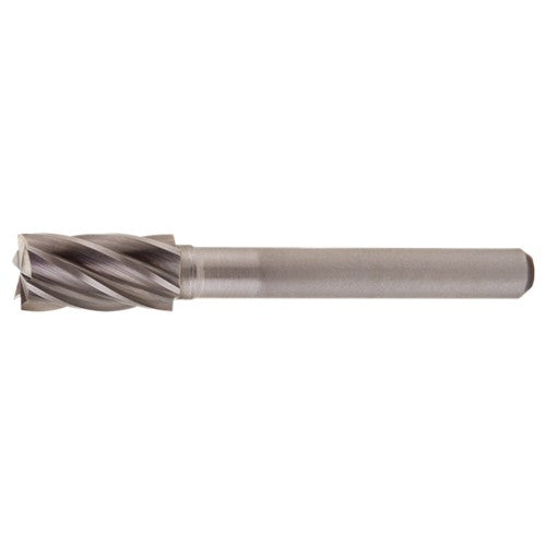 SB-7 Aluminum Cut Solid Carbide Bur-Cylindrical with End Cut - Exact Tool & Supply