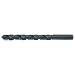 9.50mm RHS / RHC HSS 118 Degree Radial Point General Purpose Jobber Length Drill - Steam Oxide - Exact Tool & Supply