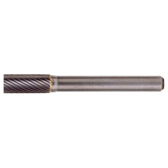 SB-1 Standard Cut Solid Carbide Bur-Cylindrical with End Cut - Exact Tool & Supply