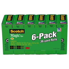 ‎Scotch Magic Transparent Tape 810-6PK 3/4″ × 1296″ × 0″ - Exact Tool & Supply
