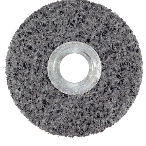Scotch-Brite Clean and Strip Unitized Wheel CS-UW 7S Extra Coarse 4″ × 1/4″ × 1/4″ - Exact Tool & Supply
