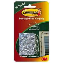 Command Outdoor Light Clips Value Pack 17017CLRAWVPES - Exact Tool & Supply