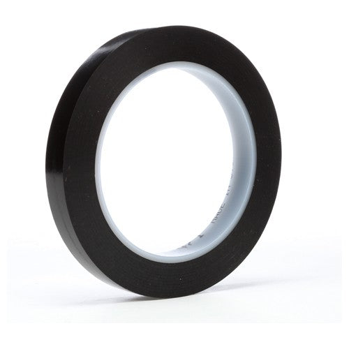 3M Vinyl Tape 471 Black 1/2″ × 36 yd 5.2 mil - Exact Tool & Supply