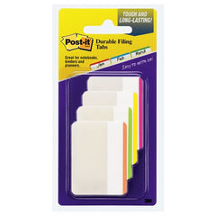 ‎Post-it Durable Tabs 686F-1BB 2 in. × 1.5 in. (50.8 mm × 38 mm) Beige Green Red Canary Yellow - Exact Tool & Supply