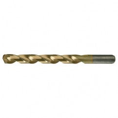 #45 RHS / RHC HSS-CO 8% (M42) 135 Degree Split Point Heavy Duty Cobalt Drill - TiN - Exact Tool & Supply