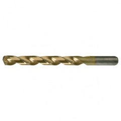 #51 RHS / RHC HSS-CO 8% (M42) 135 Degree Split Point Heavy Duty Cobalt Drill - TiN - Exact Tool & Supply