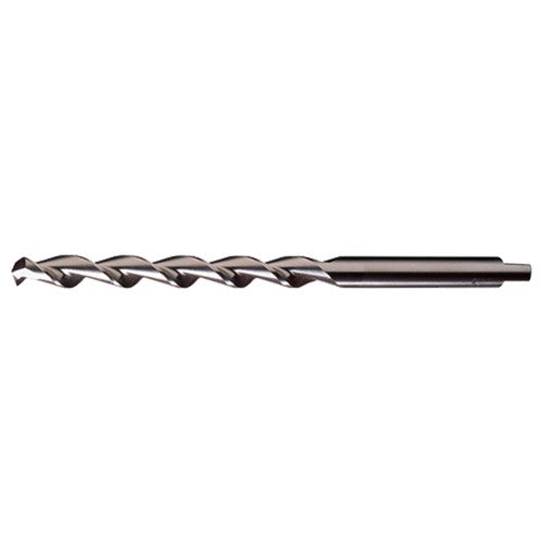 #36 RHS / RHC HSS 118 Degree Notched Point HSS Parabolic Taper Length Drill - Bright - Exact Tool & Supply