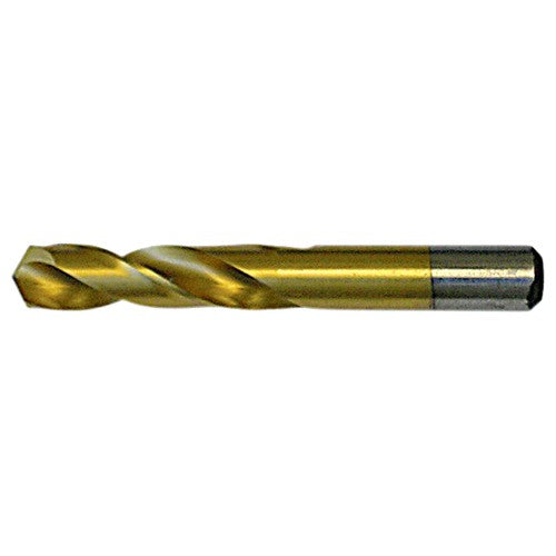 21/64 RHS / RHC HSS 135 Degree Split Point Heavy Duty Screw Machine Drill - TiN - Exact Tool & Supply