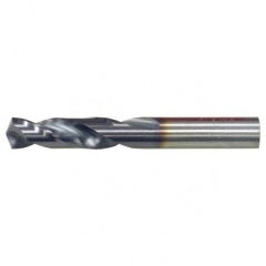 #12 RHS / RHC HSS-CO 8% (M42) 135 Degree Split Point Cobalt Heavy Duty Screw Machine Drill - TiCN - Exact Tool & Supply