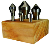 5 Pc. HSS Countersink & Deburring Tool Set - Exact Tool & Supply