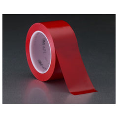 3M Vinyl Tape 471 Red 3/8″ × 36 yd 5.2 mil 96 rolls per case Individually Wrapped Conveniently Packaged - Exact Tool & Supply