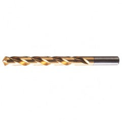 #26 RHS / RHC HSS 118 Degree Radial Point General Purpose Jobber Length Drill - TiN - Exact Tool & Supply