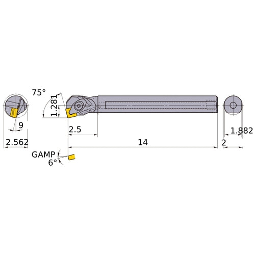 S-DSKNR-324-C BORING BAR
