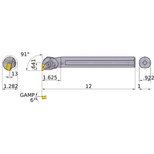 S-DTFNR-163-C BORING BAR