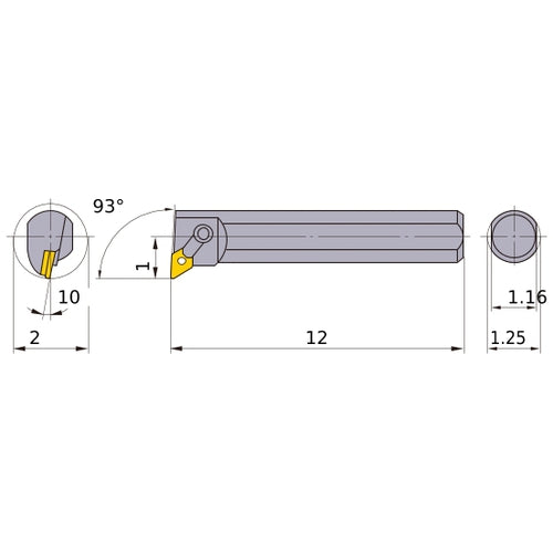 S-MDUNL-204 BORING BAR