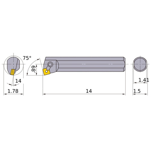 S-MSKNR-244 BORING BAR