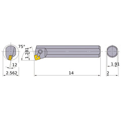 S-MSKNR-326 BORING BAR