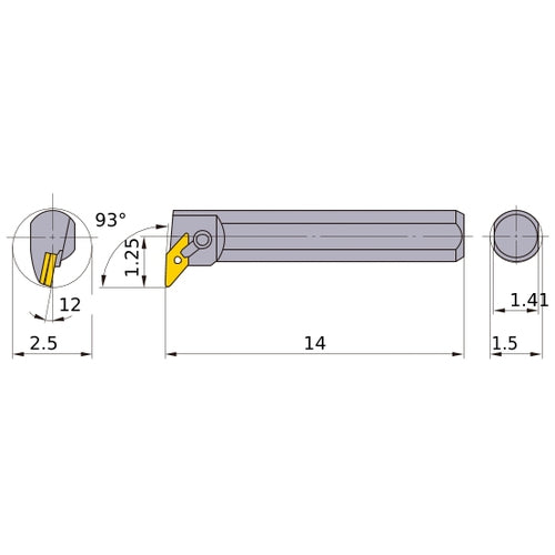 S-MVUNR-243 BORING BAR