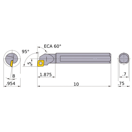 S-SCLCR-123 BORING BAR