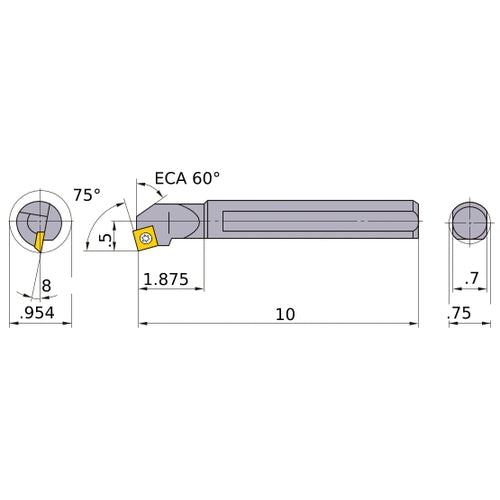 S-SSKCL-123 BORING BAR