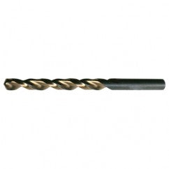 #39 RHS / RHC HSS 135 Degree Split Point Heavy Duty Parabolic Jobber Length Drill - Black & Gold - Exact Tool & Supply