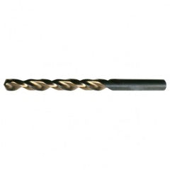 #39 RHS / RHC HSS 135 Degree Split Point Heavy Duty Parabolic Jobber Length Drill - Black & Gold - Exact Tool & Supply