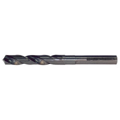 24.00mm RHS / RHC HSS 118 Degree Split Point Silver & Deming Reduced Shank Drill - Steam Oxide - Exact Tool & Supply