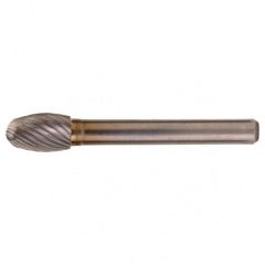 SE-51 Standard Cut Solid Carbide Bur-Egg Shape - Exact Tool & Supply