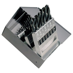 ‎1/16-1/2 RHS / RHC HSS 135 Degree Split Point Heavy Duty Screw Machine Length Set - Steam Oxide - Exact Tool & Supply