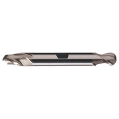 ‎5/8″ Dia. × 5/8″ Shank × 1-1/8″ DOC × 5″ OAL, HSS TiN, Spiral , 2 Flute, CW Helix, Weldon, Ballnose End Mill - Exact Tool & Supply