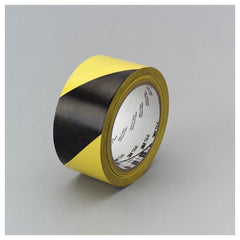 3M Safety Stripe Vinyl Tape 766 Black/Yellow 3″ × 36 yd 5 mil Individually Wrapped Conveniently Packaged - Exact Tool & Supply