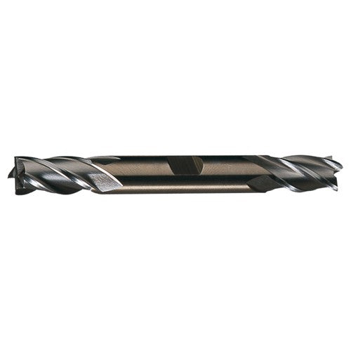 ‎23/64″ × 3/8″ × 3/4″ × 3-1/2″ RHS / RHC HSS-CO 8% (M42) Cobalt Double End 4-Flute Center Cutting Finishing End Mill - TiCN - Exact Tool & Supply