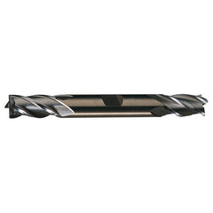 ‎23/64″ × 3/8″ × 3/4″ × 3-1/2″ RHS / RHC HSS-CO 8% (M42) Cobalt Double End 4-Flute Center Cutting Finishing End Mill - TiCN - Exact Tool & Supply