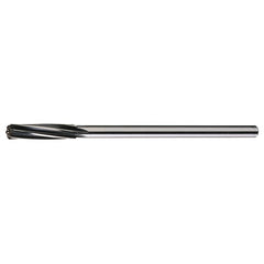 9/32 RHS / RHC HSS Straight Shank Spiral Flute Reamer - Bright - Exact Tool & Supply