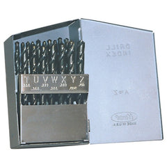 A-Z RHS / RHC HSS 118 Degree Radial Point General Purpose Jobber Length Drill Set - Steam Oxide - Exact Tool & Supply
