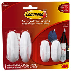 ‎Command Small/Medium Designer Hook Value Pack 17081-2VPES - Exact Tool & Supply