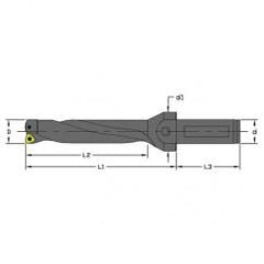 UD-0625-4D-063 - .625" Dia - Indexable Drill - Coolant Thru - Exact Tool & Supply