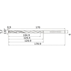 MHS0520L120B CARB DRILL