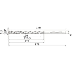 MHS0540L120B CARB DRILL