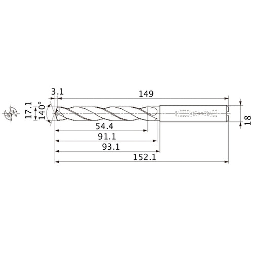MMS1710X3DB CARB DRILL