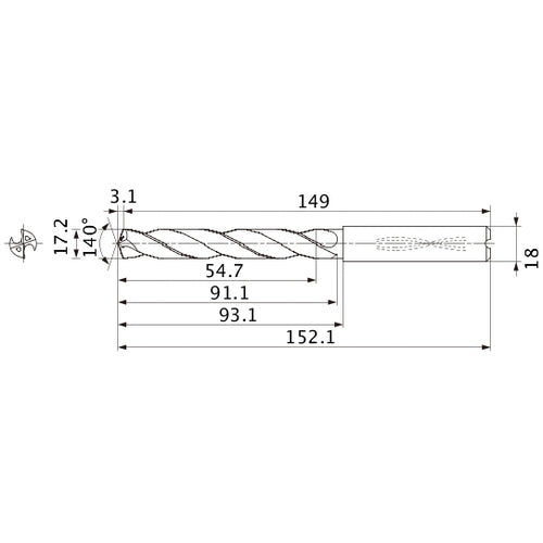 MMS1720X3DB CARB DRILL