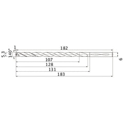 MNS0530X20DB CARB DRILL