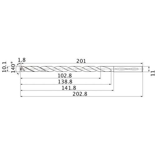 MNS1010X10DB CARB DRILL