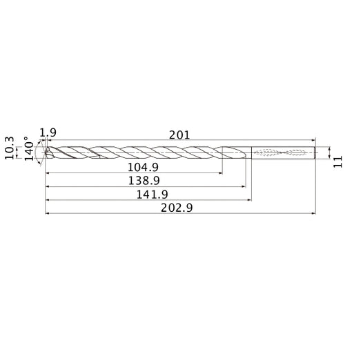 MNS1030X10DB CARB DRILL
