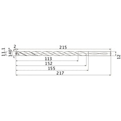 MNS1110X10DB CARB DRILL