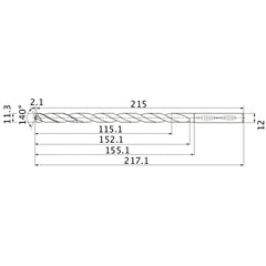 MNS1130X10DB CARB DRILL