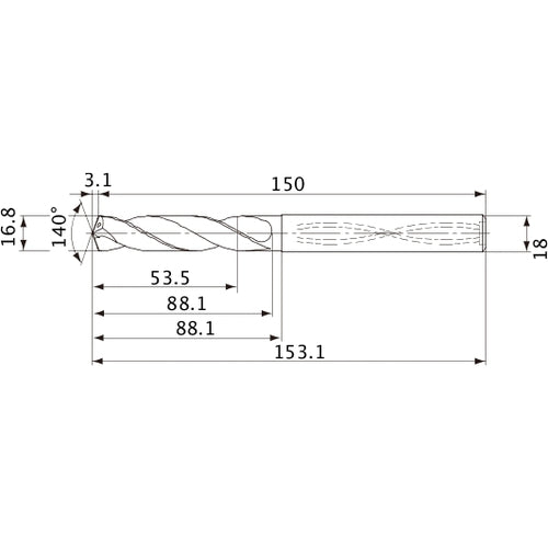 MVS1680X03S180 CARB DRILL