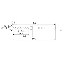MWS0165X25DB CARB DRILL