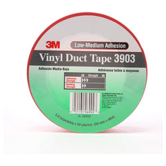 3M Vinyl Duct Tape 3903 Red 2″ × 50 yd 6.5 mil 2 Individually Wrapped Conveniently Packaged - Exact Tool & Supply