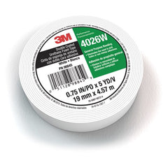 3M Double Coated Urethane Foam Tape 4026W White 1/2″ × 5 yd 62mil - Exact Tool & Supply